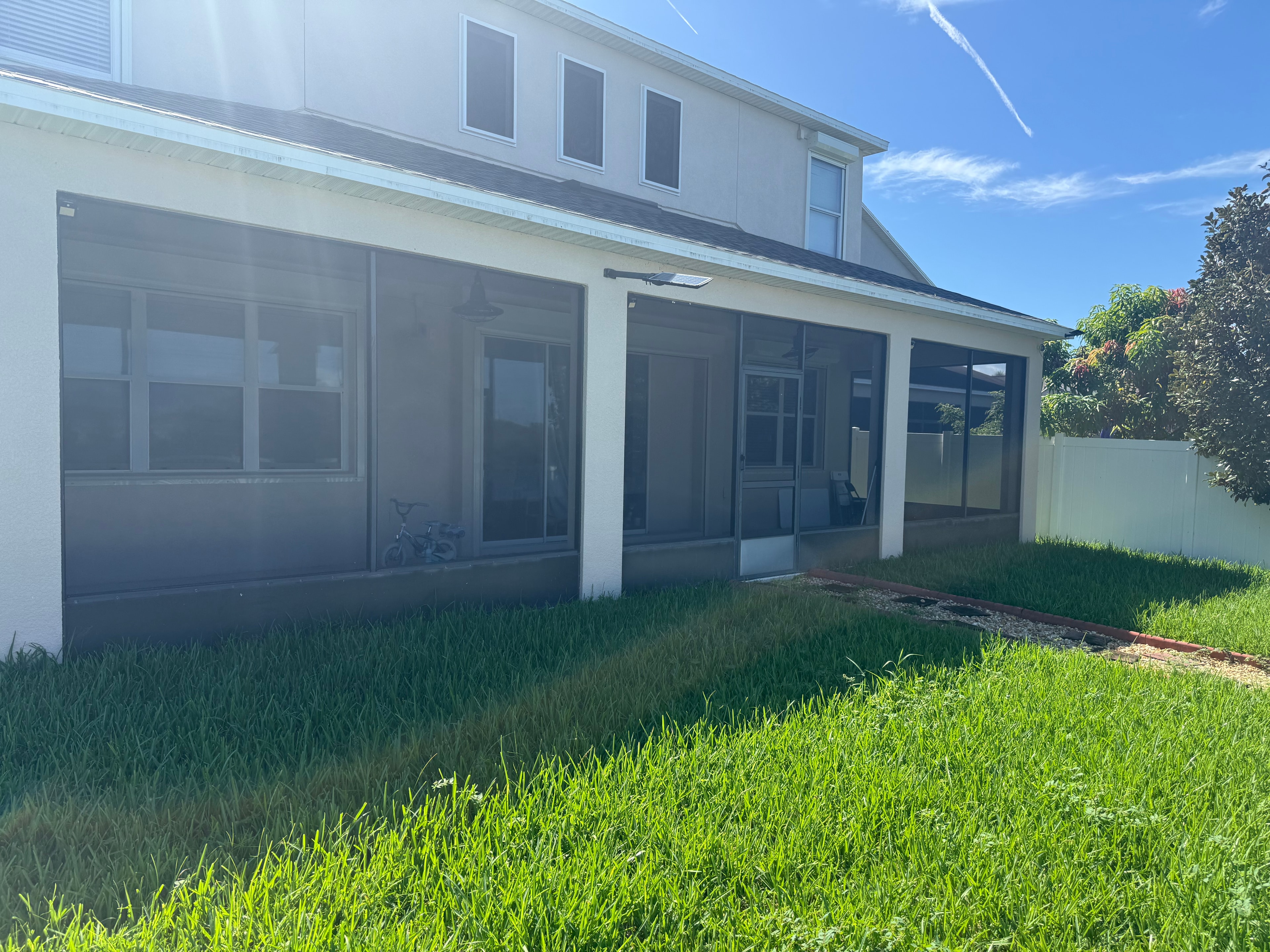 Before — Front View — Three-Opening Lanai Wall